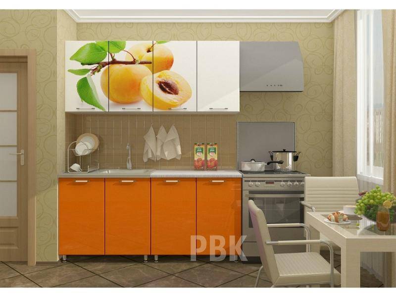 оранжевая кухня персик в Архангельске
