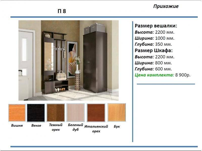прихожая п8 в Архангельске