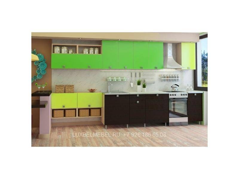 яркая кухня с фасадами дсп модель 002 в Архангельске