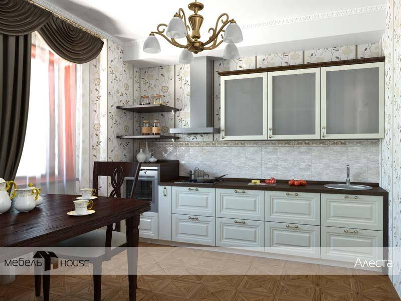 кухонный гарнитур прямой алеста в Архангельске