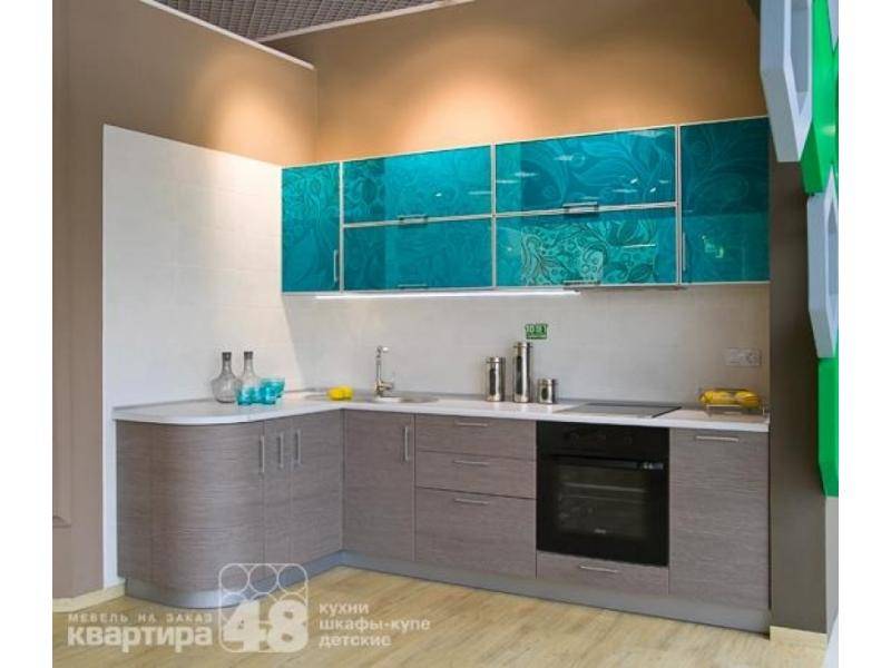кухонный гарнитур угловой аквамарин в Архангельске