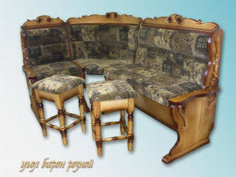 кухонный уголок барон резьба в Архангельске