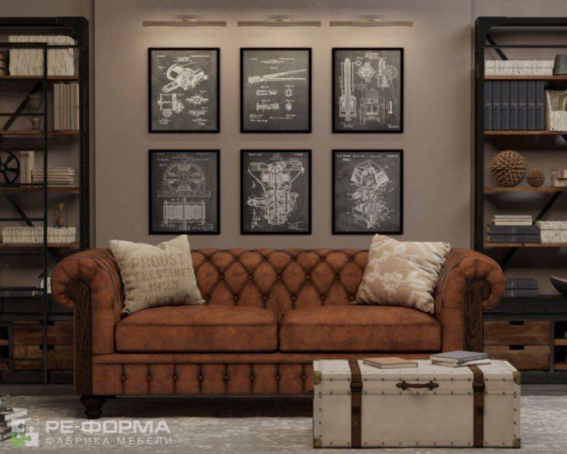диван chesterfield 1 в Архангельске