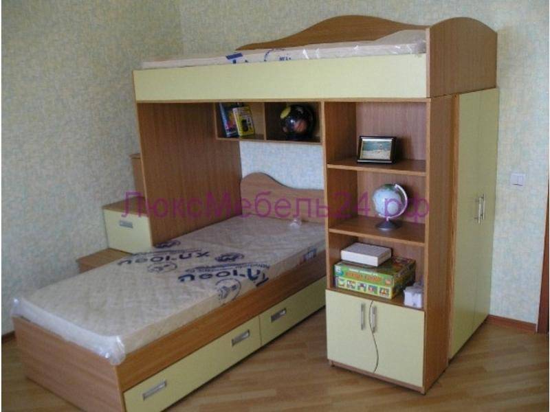 двухъярусная кровать со шкафом в Архангельске