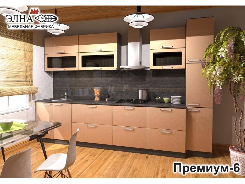 кухня прямая премиум 6 в Архангельске