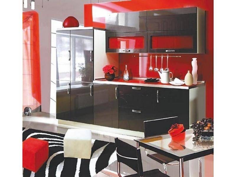 кухня прямая «блек» в Архангельске