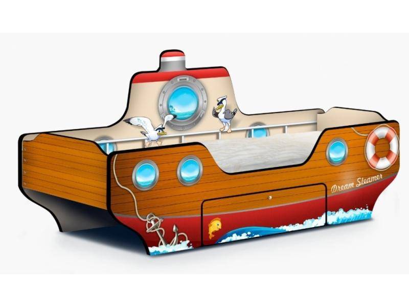 кровать - пароходик dream steamer коричневый в Архангельске