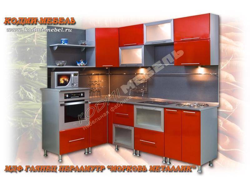 кухонный гарнитур угловой морковь в Архангельске