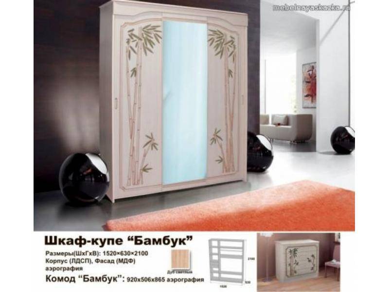 шкаф - купе бамбук в Архангельске