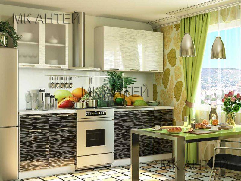 компактный кухонный гарнитур страйп в Архангельске