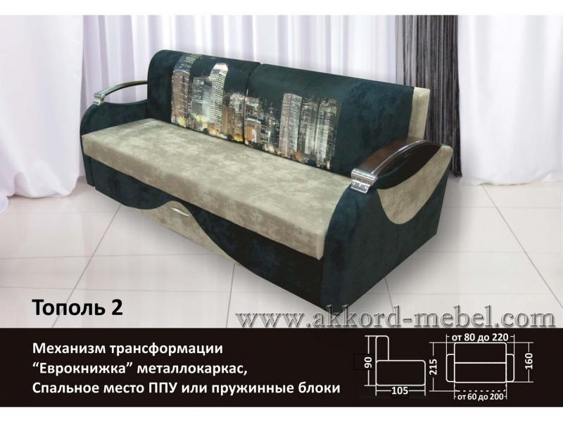 диван прямой тополь 2 в Архангельске