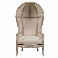кресло с капюшоном versailles chair бежевый лен в Архангельске