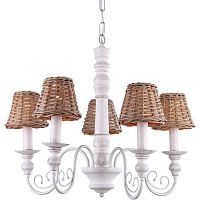 подвесная люстра arte lamp villaggio a3400lm-5br коричневая в Архангельске