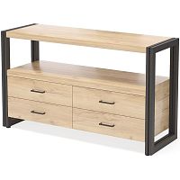 тумба под tv neo loft с 4 ящиками светло-коричневая в Архангельске