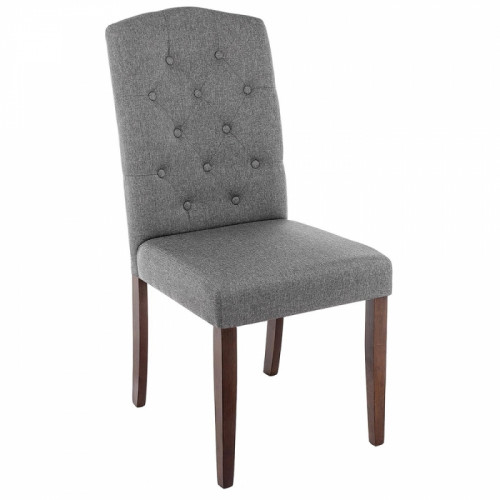 стул деревянный dark walnut / fabric grey в Архангельске