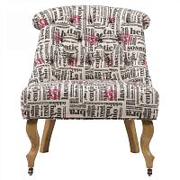 кресло amelie french country chair с принтом надписи в Архангельске