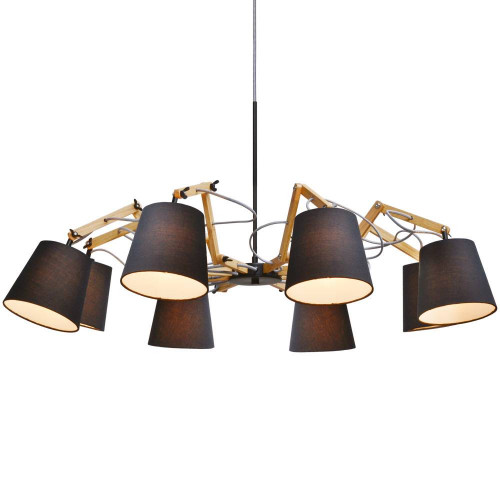 подвесная люстра arte lamp pinoccio a5700lm-8bk в Архангельске