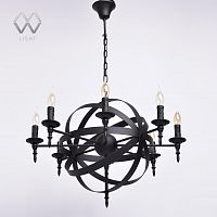 подвесная люстра mw-light замок 249017208 черная в Архангельске