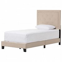 кровать paris linen upholstered beige 90х200 в Архангельске