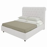 кровать двуспальная 160х200 белая из велюра sweet dreams в Архангельске