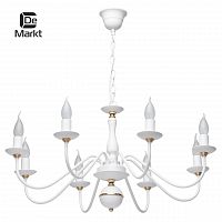 подвесная люстра de markt свеча 301018608 белая в Архангельске