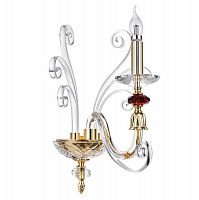 бра crystal lux catarina ap1 gold/transparent-cognac в Архангельске