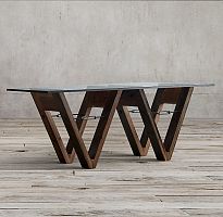 стол wood and glass 243 коричневый в Архангельске