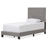 кровать paris linen upholstered gray 90х200 в Архангельске