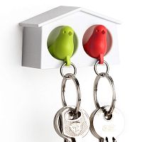держатель+брелок для ключей двойной mini sparrow зеленый-красный в Архангельске
