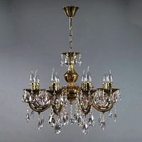 подвесная люстра ambiente aria 8818/8 pb tear drop бронза в Архангельске