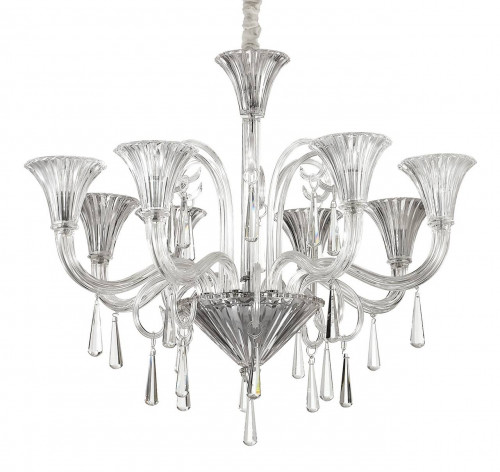 подвесная люстра ideal lux santa sp8 transparente в Архангельске