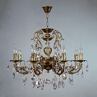 подвесная люстра ambiente alicante 8888/8 pb tear drop бронза в Архангельске