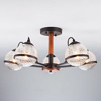 потолочная люстра eurosvet livia 70081/5 черный в Архангельске