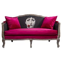 диван «комплимент руж» fornasetti прямой красный с черным в Архангельске