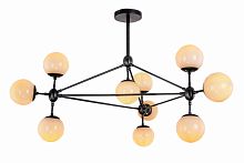 люстра modo 10 black+white черная, белые плафоны в Архангельске