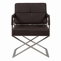 кресло aster x chair темно-коричневое в Архангельске