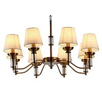 люстра walters 8 от delight collection прозрачная/бежевая/латунь в Архангельске