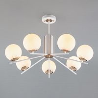 потолочная люстра eurosvet lucas 70092/7 белая в Архангельске