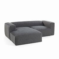 диван блок sofa двухместный левый угол черный от la forma (ex julia grup) в Архангельске