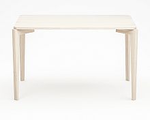 стол обеденный с белой столешницей и бежевыми ножками rectangle compact в Архангельске