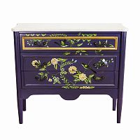 комод с росписью из цветов florentina фиолетовый в Архангельске