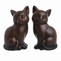 декор настольный кошки, набор 2 шт. коричневого цвета в Архангельске