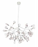 подвесная светодиодная люстра crystal lux evita sp63 white/transparent белая в Архангельске