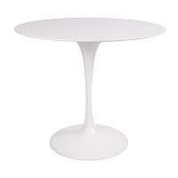 стол eero saarinen style tulip table mdf белый d90 глянцевый в Архангельске