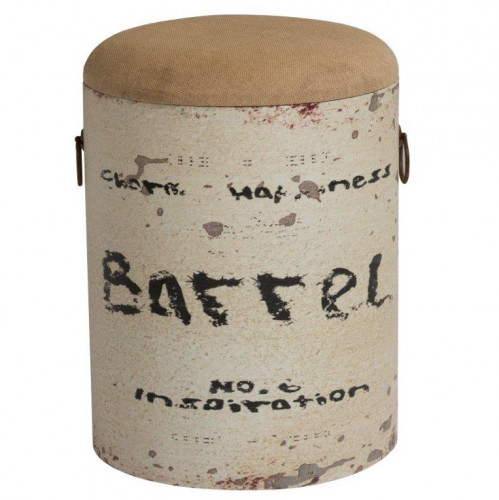 столик-табурет barrel white бежевый в Архангельске