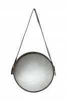 зеркало на ремне круглое металлическое диаметр 38 см iron and rope round в Архангельске