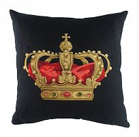 подушка с картинкой короны king crown black в Архангельске