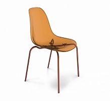 стул dsr прозрачный кофейный s30 (eames style) в Архангельске