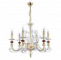 подвесная люстра crystal lux catarina sp6 gold/transparent-cognac в Архангельске