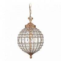 подвесная люстра хрустальный шар casbah crystal chandelier золото в Архангельске